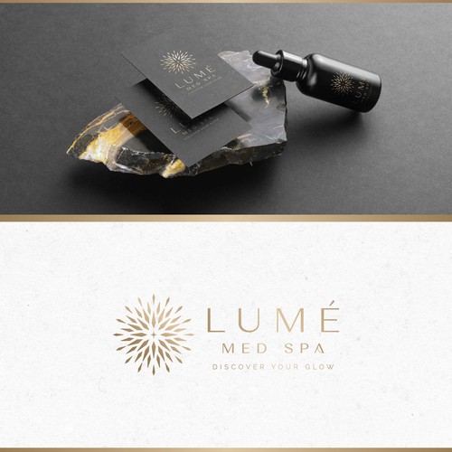Shiny logo with the title 'Lumé Med Spa'
