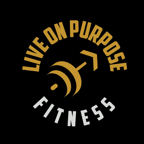 Upward logo with the title 'LIVE ON PURPOSE FITNESS LOGO'