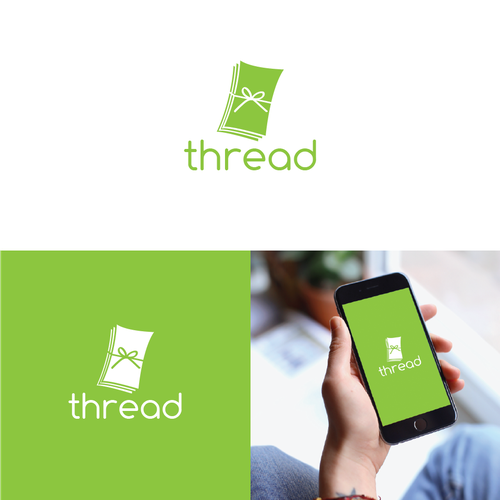 Thread design with the title 'Logo for "Thread", software company'