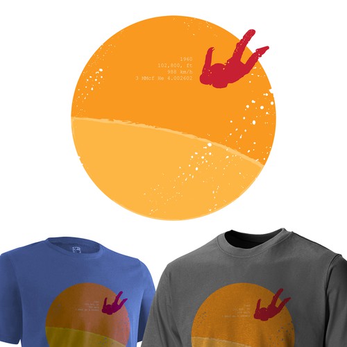 Circle t-shirt with the title 'space jumper'