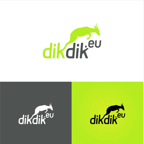 Fast design with the title 'Logo concept for dikdik.eu'
