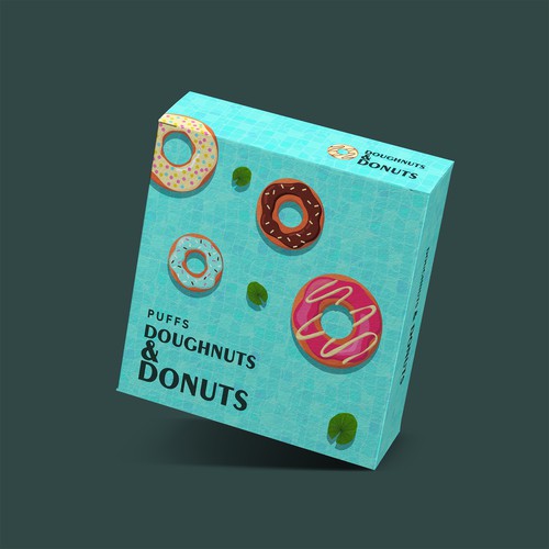 Cream packaging with the title 'Packaging Design for Doughnuts & Donuts'
