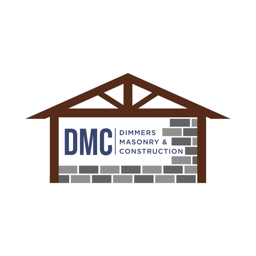 Brick design with the title 'DMC Masonry & Construction'