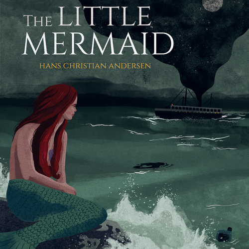 Disney design with the title 'Alternative Book Cover - The little meramid'