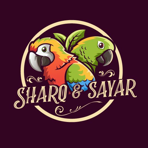Bird logo with the title 'Logo for Sharq & Sayar'