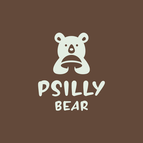 Mushroom logo with the title 'Psilly Bear'