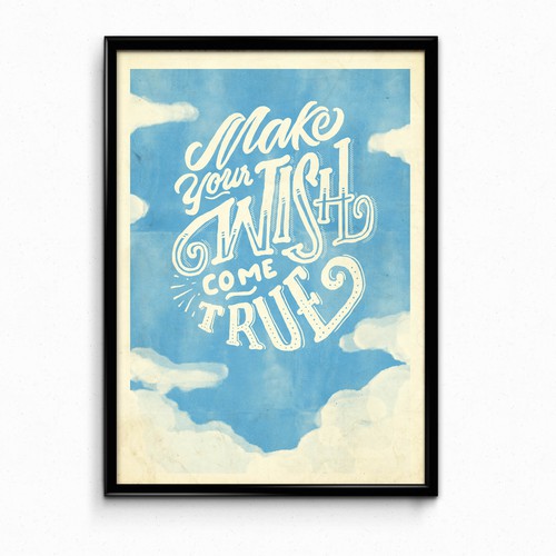 Quote design with the title 'Design Stunning Canvas Wall Art for our E-commerce Store!'