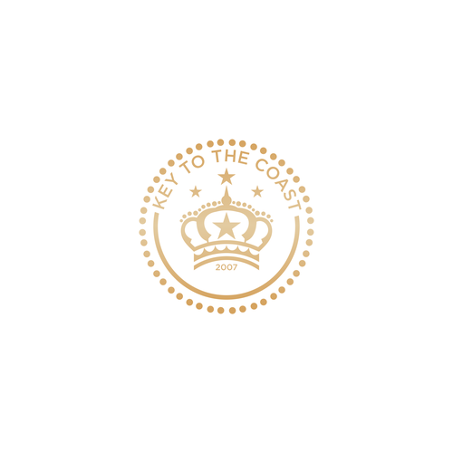 Royal logo with the title 'logo concept KEY TO THE COAST'