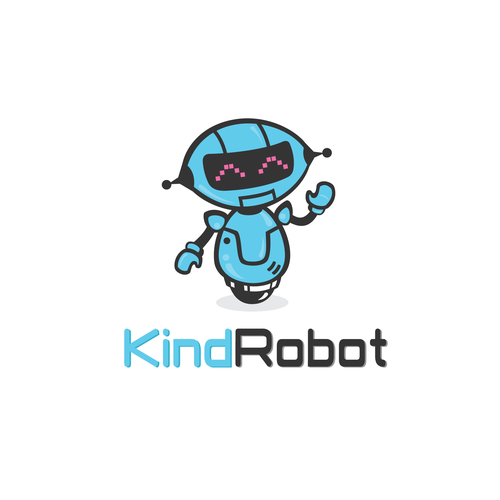 Video game design with the title 'Kind Robot'