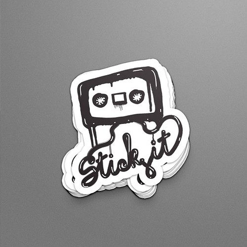 Sticker artwork with the title 'Stick it'