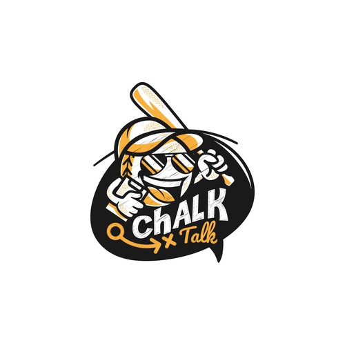 Comedy logo with the title 'Logo for Chalk Talk'