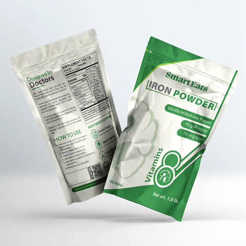 Fitness packaging with the title 'suplement packaging '