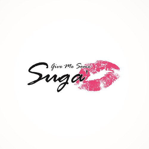 Lips design with the title 'Gimme Some Suga' Logo'