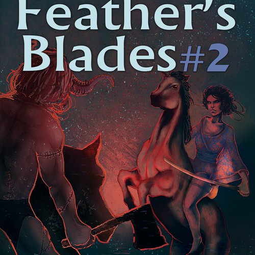 Demon design with the title 'Ebook magazine cover'