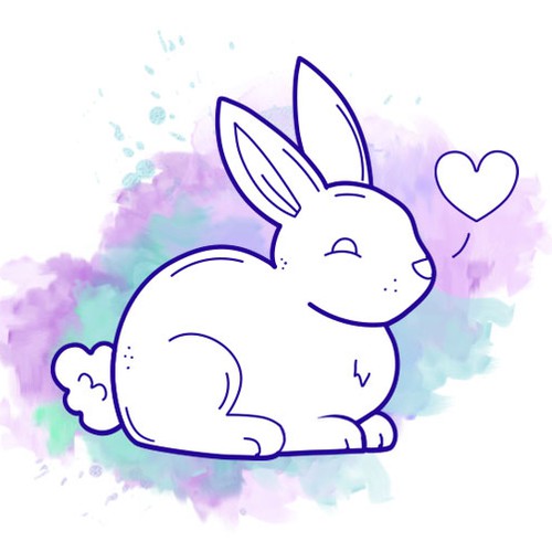 Doodle artwork with the title 'Icons design'