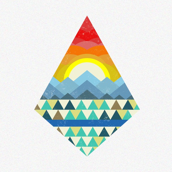 Landscaping t-shirt with the title 'Geometric Landscape'