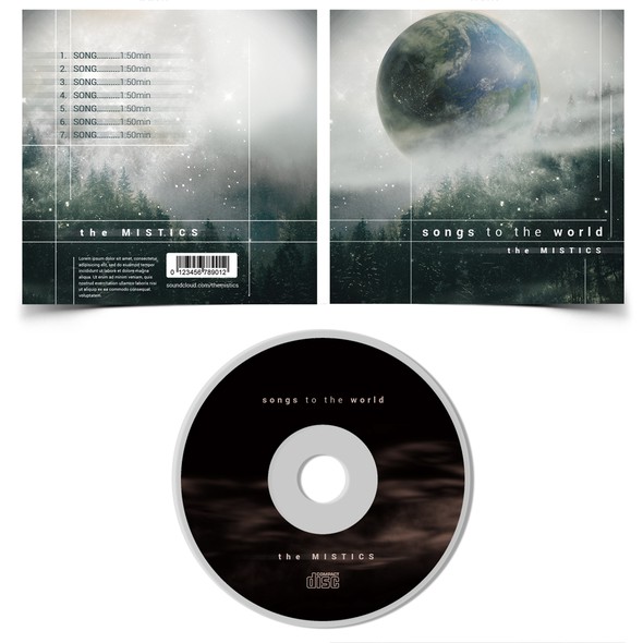 Fog design with the title 'Cover for music album '