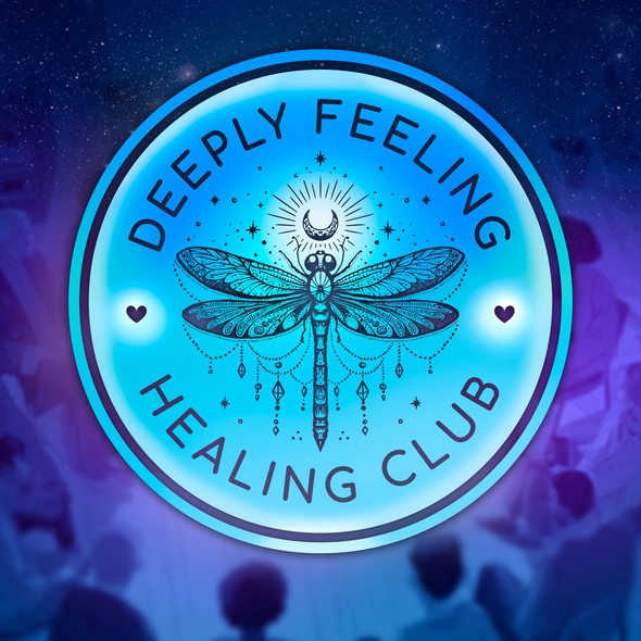 Healing logo with the title 'Deeply Feeling Healing Club'