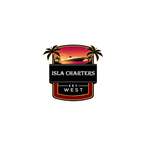 Amazing logo with the title 'Isla Charters Key West'