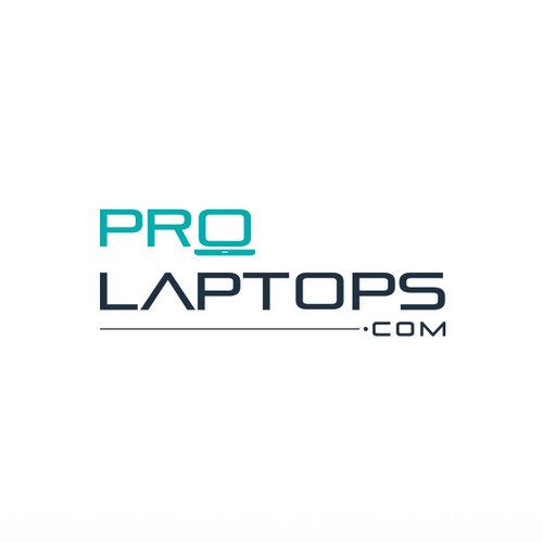 Computer brand with the title 'Creative logo concept for Pro Laptops'
