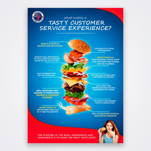 Glow design with the title 'Office Poster Design'