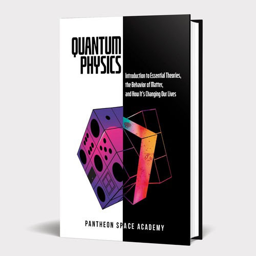 Quantum design with the title 'Science Book Cover'