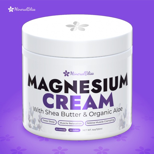 Cream packaging with the title 'Magnesium Cream'