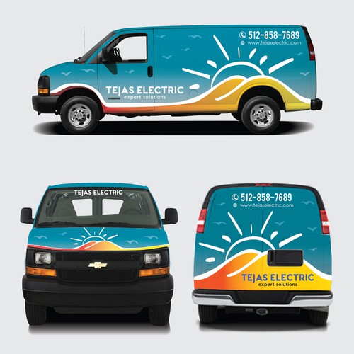 Vehicle graphic design with the title 'Car Wrap'