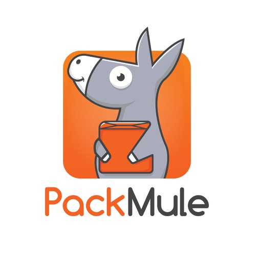 Packaging logo with the title 'PackMule'