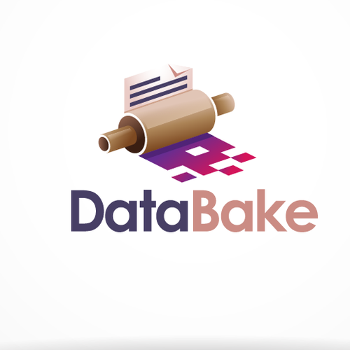 Rolling pin design with the title 'Data Generation tool logo'