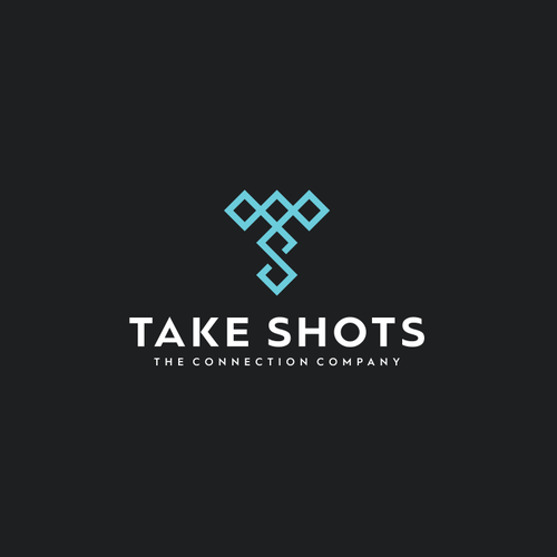 Grape logo with the title 'Take Shots logo concept'
