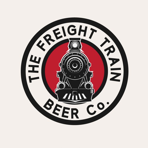 Train logo with the title 'beer logo'