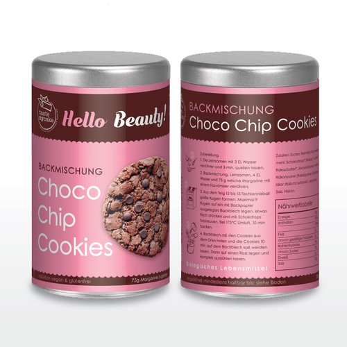 Biscuit packaging with the title 'Cookies Label'