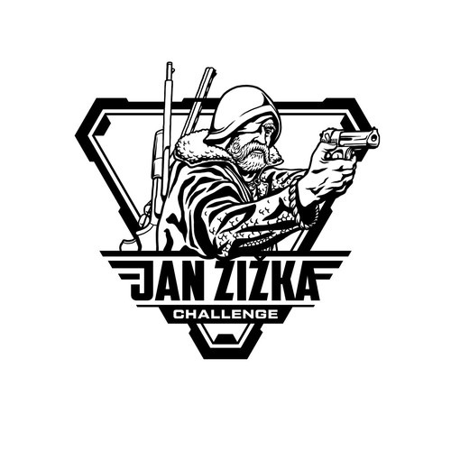 Shooting logo with the title 'Historical Figure + Shooting Contest'