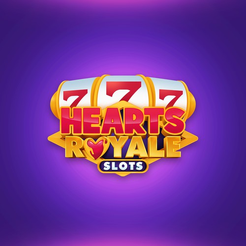 Casino design with the title 'Hearts Royale'