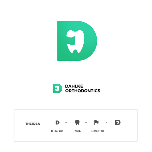 Orthodontist logo with the title 'DAHLKE ORTHODONTICS'