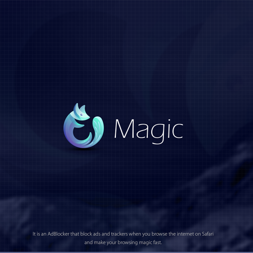 Magic design with the title 'Magic (AdBlocker Browser)'