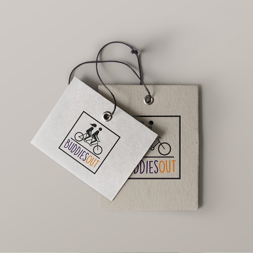 Friendship design with the title 'Social fitness logo emphasizing friendship'