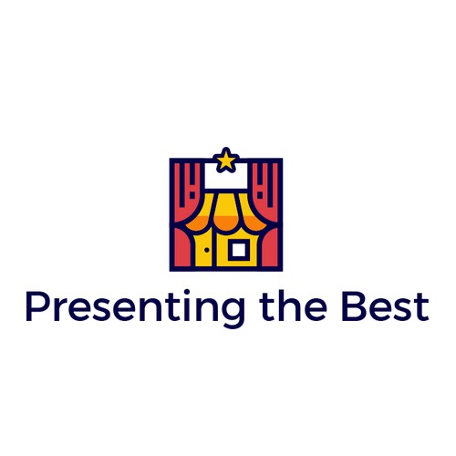 Blinds logo with the title 'Presenting The Best'
