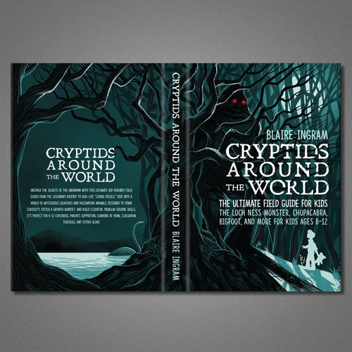 Colorful book cover with the title 'Cover book illustration'