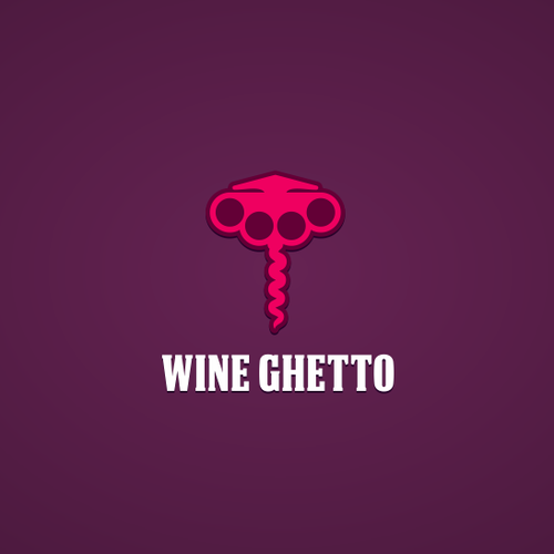 Corkscrew design with the title 'logo for urban wine company'