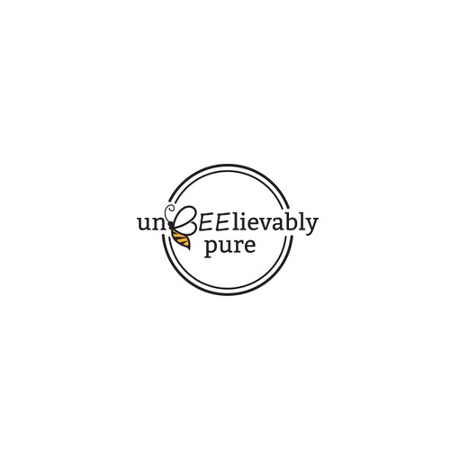 Homemade logo with the title 'Logo for "unBEElievably pure"'