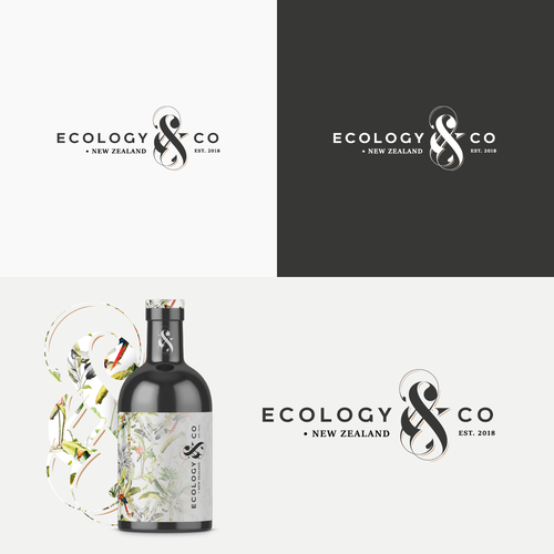 Alcohol logo with the title 'Elegant whiskey/rum logo concept '
