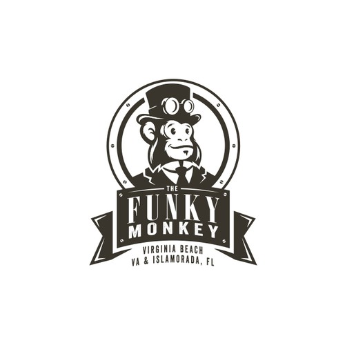Monkey logo with the title 'Funky Monkey'