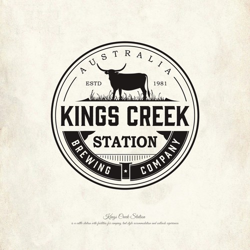 Creek logo with the title 'Kings Creek Station Brewing Co.'