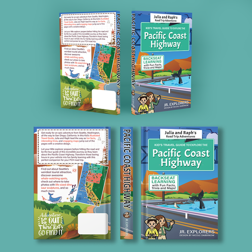 Kids book cover with the title 'Book cover design'