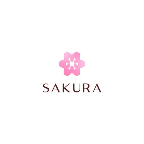 Blossom design with the title 'Sakura Petal Logo'