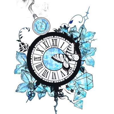 diamond clock - tee design