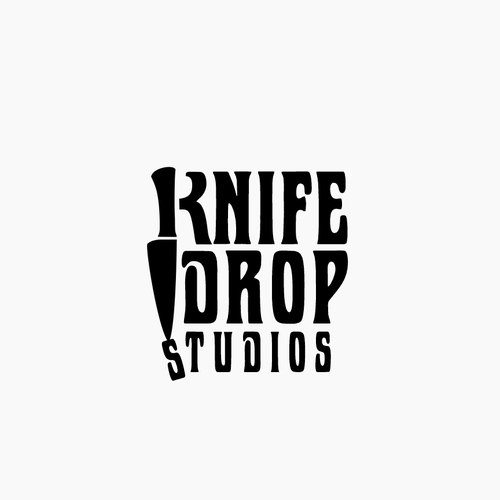 Humorous logo with the title 'Knife'
