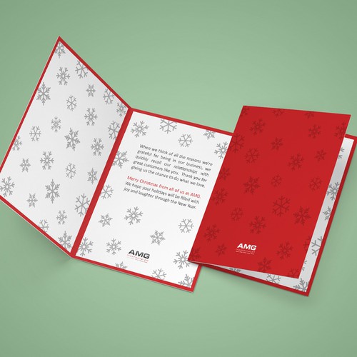 Snowflake design with the title 'Christmas Card'